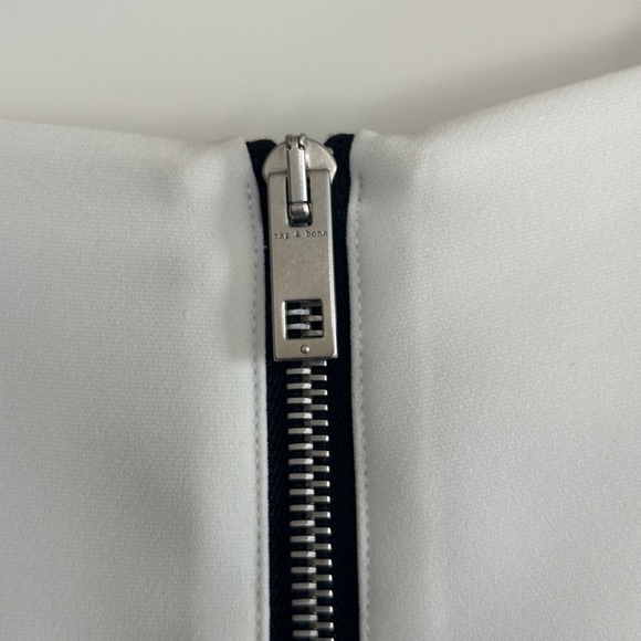 Rag & Bone Izzy Sleeveless Cutout Dress in White/Black size 2 - Picture 10 of 13